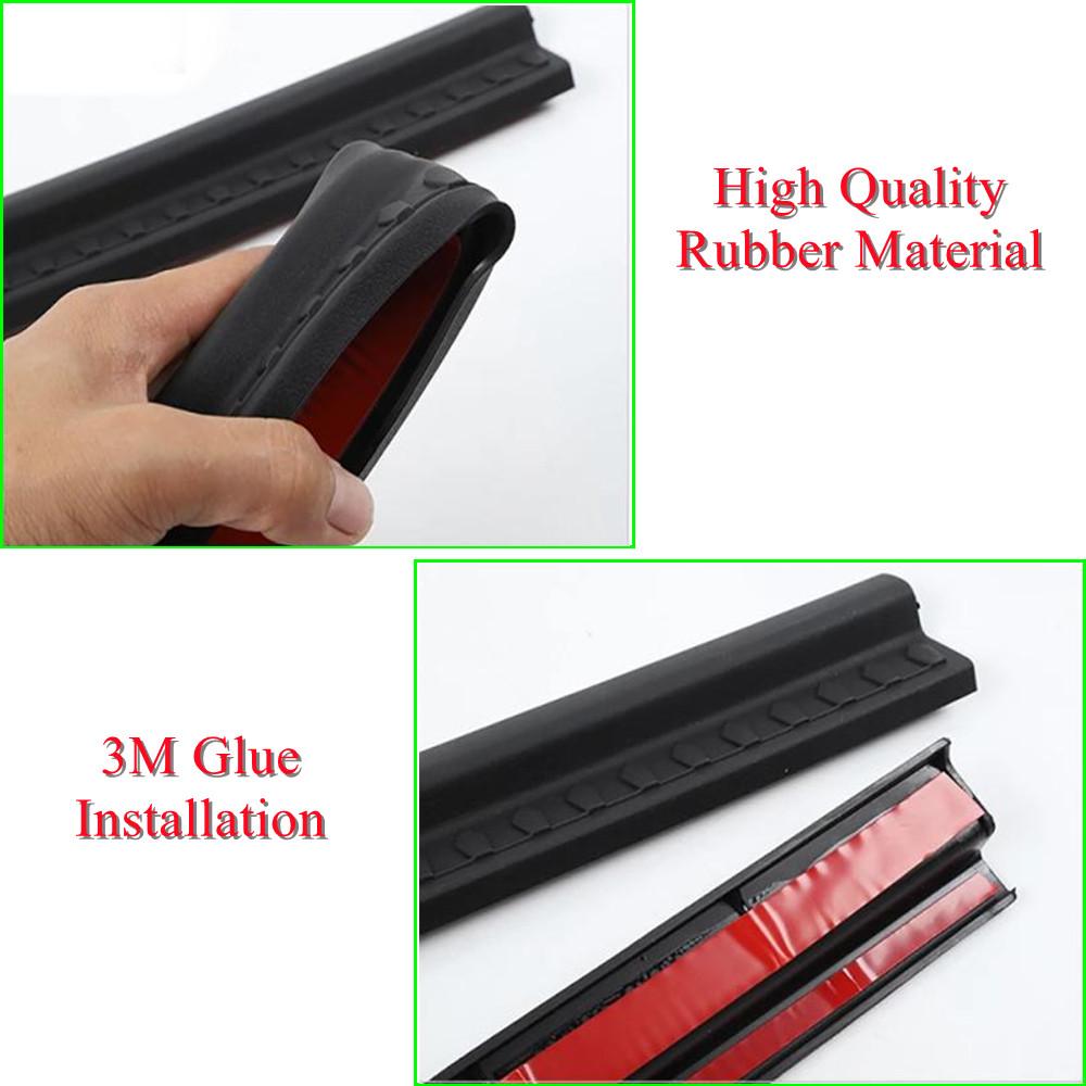 Rubber Car Door Sill Scuff Plate Pedal Entry Guard Protector Cover for Jeep Wrangler TJ 1997-2006 Interior Mouldings