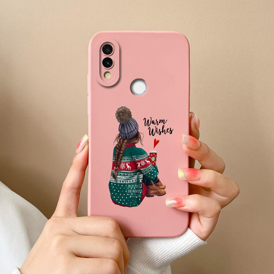 Case Cover For Redmi 7 Cartoon Soft Smooth Liquid Silicone Full Protection Anti Choc Phone Cover For Xiaomi Redmi7 Bumper Fundas
