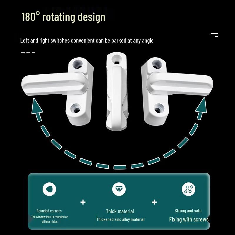 Edelstahl Einbruchsicherer Riegel für UPVC-Türen & Fenster