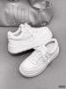 Leather retro little white shoes women's thick-soled versatile breathable casual sports board shoes 2025 spring new soft-soled women's shoes