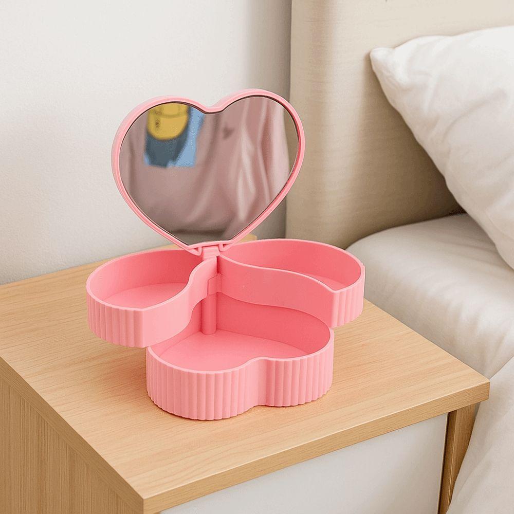 Large Capacity Jewelry Organizer Double Layer Jewelry Display Box  Travel Storage