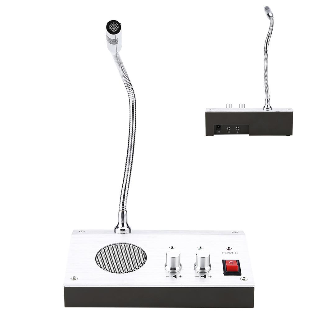 Διπλής κατεύθυνσης φωνητικό μικρόφωνο ενδοεπικοινωνίας με παράθυρο για εταιρεία ασφαλείας