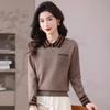 Fèngxiào Women's Polo Collar Knit Top