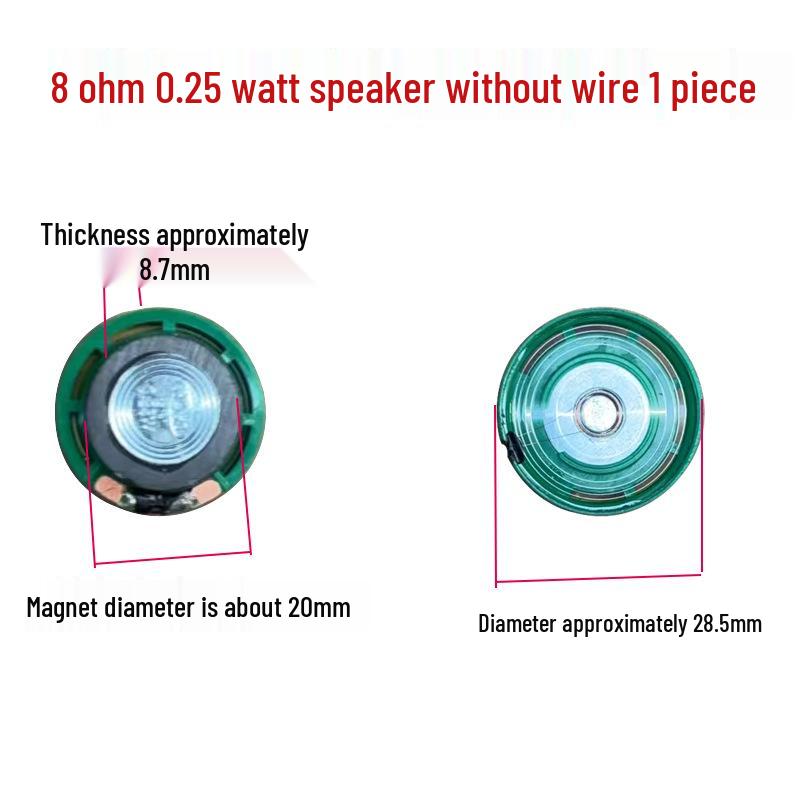 Compact Round Square Speaker Horn, 1.5-4 inch, 2/4 Ohm, 3-5W