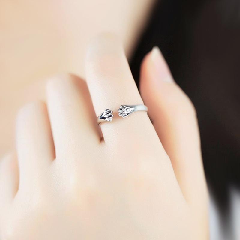 Creative Cat Paw Ring - Sweet & Trendy Footprint Jewelry for Students