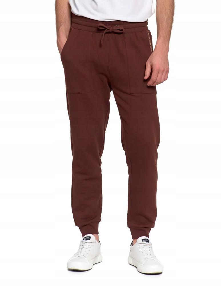 Men's Joggers with Pockets, Warm, Drawstrings, MORAJ 3XL BROWN