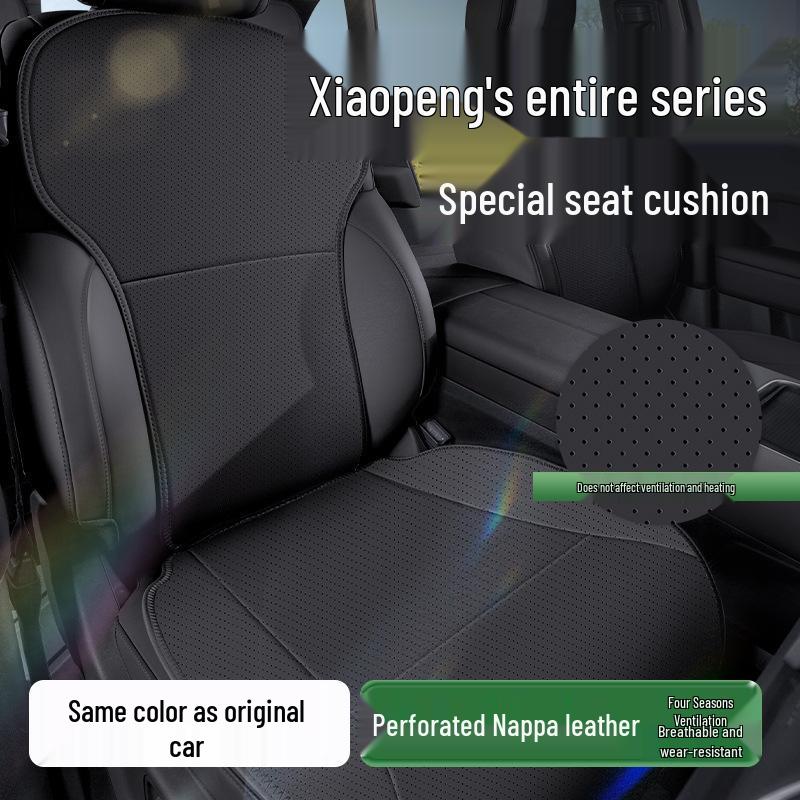 Compatible Xiaopeng M03/P7+ Car Seat Cushion: Breathable, Ventilated Leather Cover in Original Car Color