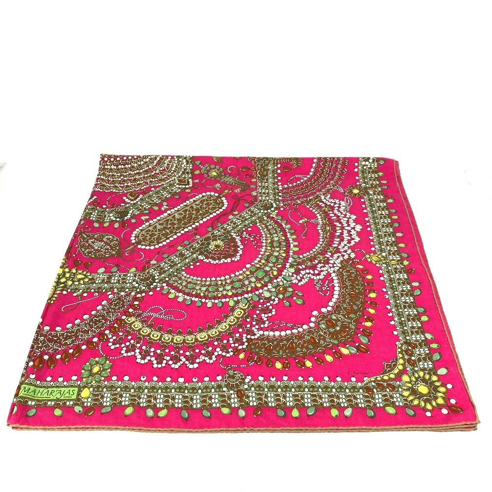 Hermes Maharaja's Jewelry Calle Jean 140 Large Format Shawl Stole / Shawl Scarf
