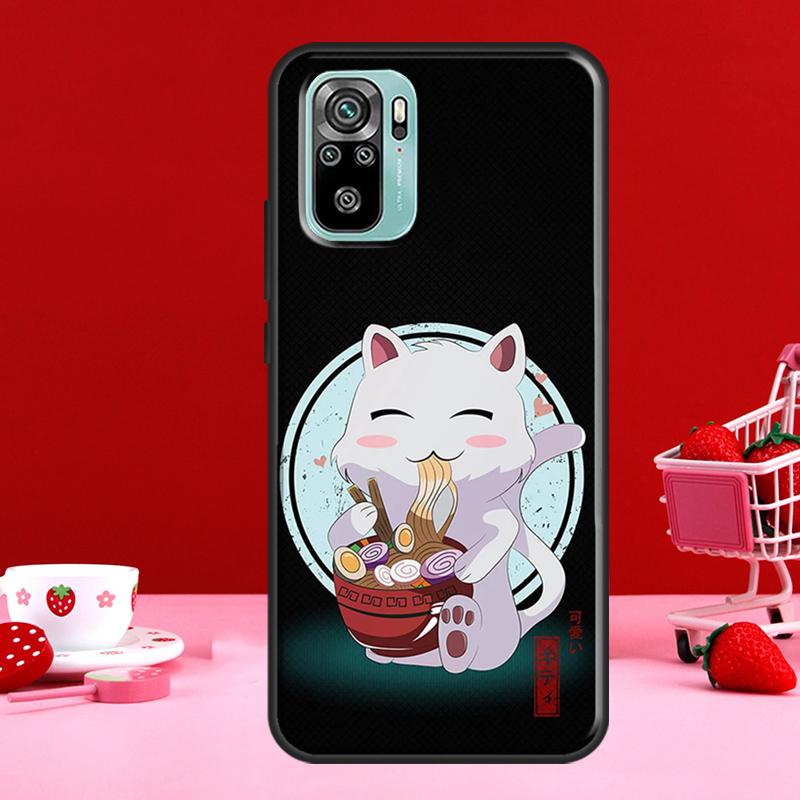 Ramen Cat Japanese Art For Redmi Note 11 Pro Case For Redmi Note 10 Pro Note 9 Pro Note 8 Pro 9S 10S 11S 9A 9C 9T
