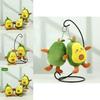 Adorable Four-inch Avocado Plush Toy Keychain Cute Backpack Charm Gift For Kids