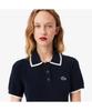 LACOSTE Women'S Golf Color Tipping Short Sleeve Sweater Polo Shirt Af9430-55N Hhw