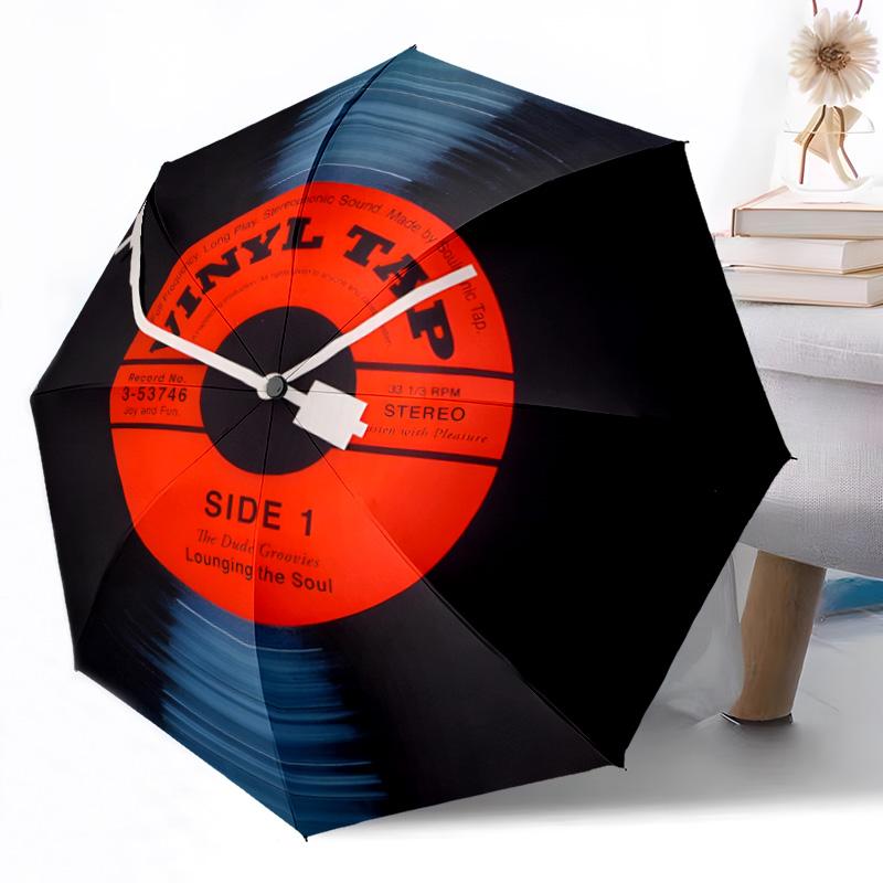 Rock Roll Music Icon Outdoor Automatic Umbrella Retractable Design with 8-Rib Durability Lightweight Perfect Gift for Friends Family
