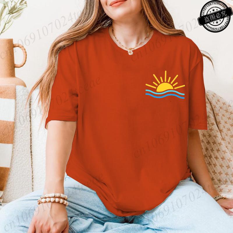 Summer Shirt,Beach Women's T-Shirts,Vacation Tee,Cute Summer Clothes,Girl Women Party Graphic T-Shirts,Trendy Fashion Tshirts