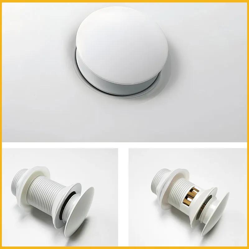 Wash Basin Pop-Up Drain Button Sink Stopper Drainer Siphon Waste Stopper Waste Pipe Drain Brushed Gold Bathroom Accessories