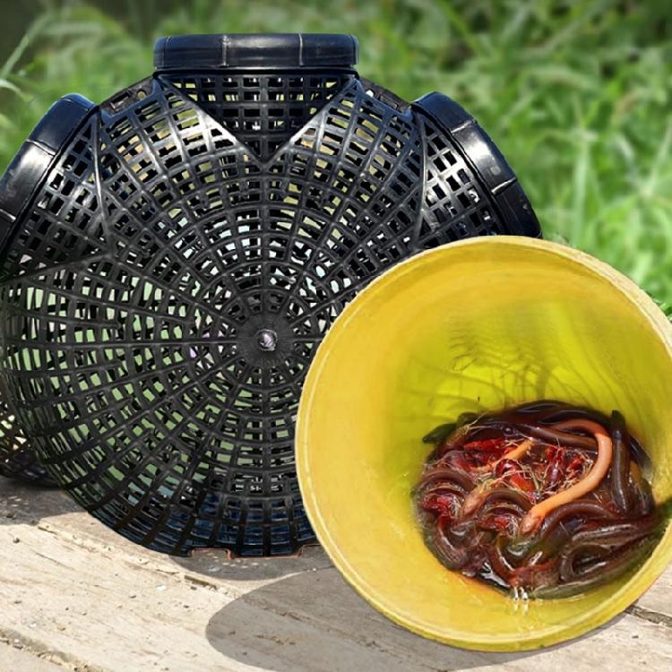Fishing Baits Shrimp Crawfish Catcher Lobsters Mesh Trap Outdoor Crabs Baits Shrimp Traps Catching Basket Enduring