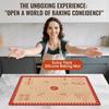 Yousheng Silicone Baking Mat Non-Stick Pastry Mat for Rolling Dough Heat-Resistant Cookies Fondant Making Mat Dishwasher Safe Kitchen Tools