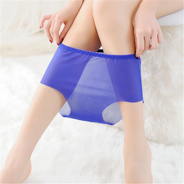 Seamless Sheer Low-Waist Women's Triangle Underwear