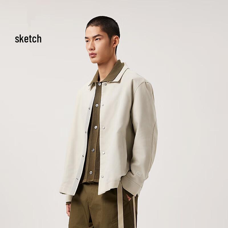 

CROQUIS Men s 2024 Spring Casual Cotton Solid Jacket S