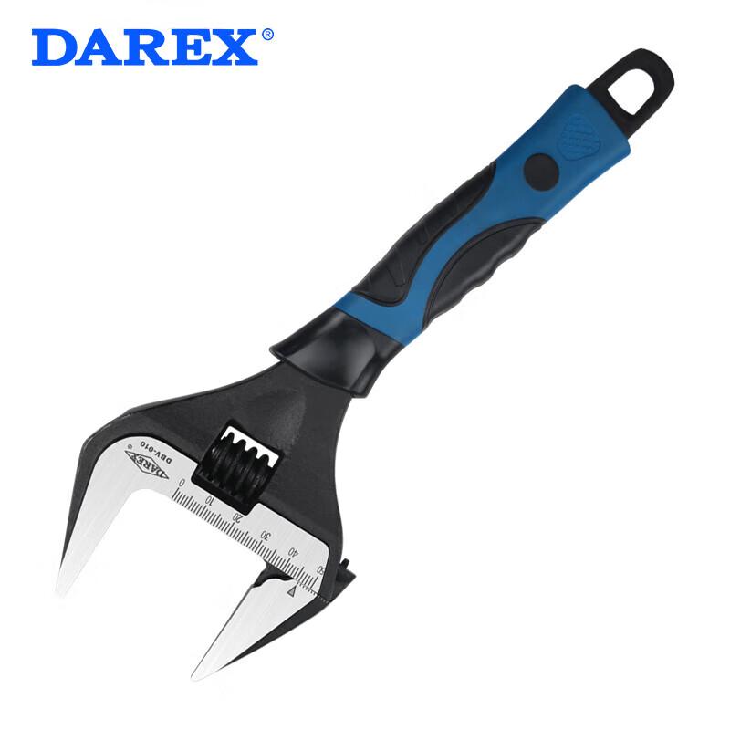 DAREX 10-inch Adjustable Wrench with Non-slip Handle