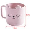 Wheat Straw Cartoon Expression Mouthwash Cup Creative Children Brushing Cup Plastic Cup Toothbrush Cup Bathroom Accessories