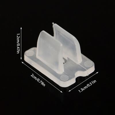 50Pcs 6*12Mm Led Strip Fix Clips Connector For Fixing 2835 Neon Light 220V Cob Plastic Buckle High Quality Flexible Accessories