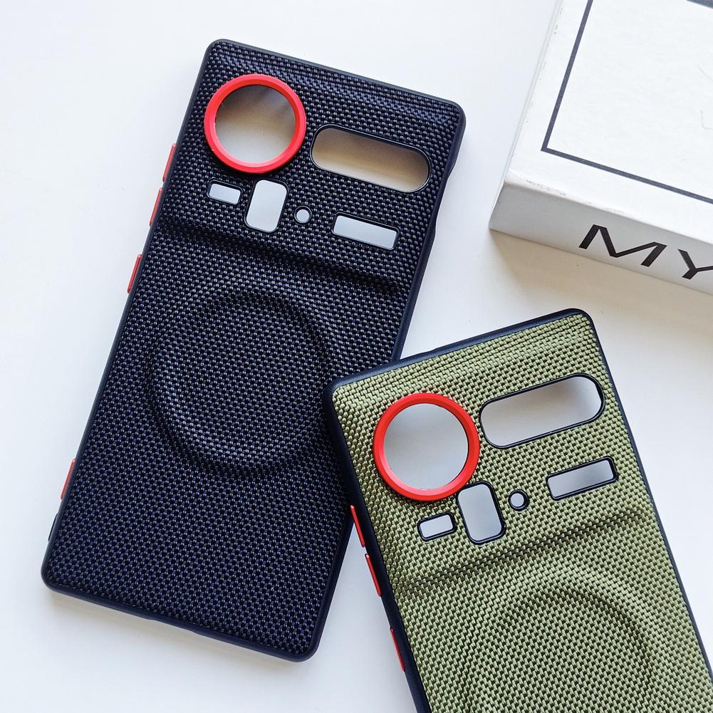 Magnetic Ring With Red Circle Lens Heightened To Protect the Case For ZTE Nubia RedMagic Z80 Ultra Z70 Z70s Ultra Slim Cover