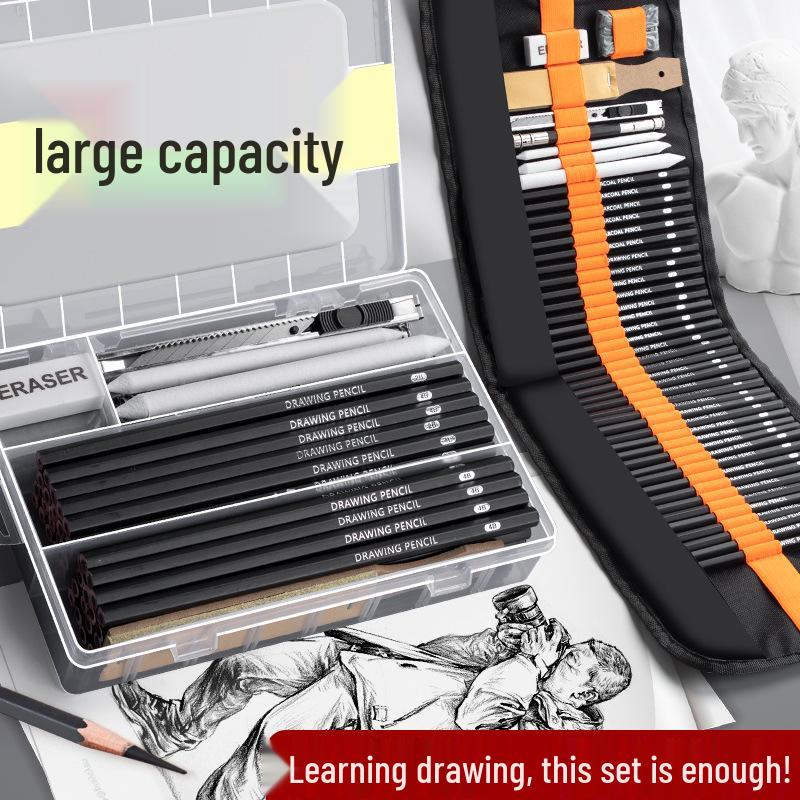 Professional Sketch & Charcoal Pencil Set for Students & Beginners