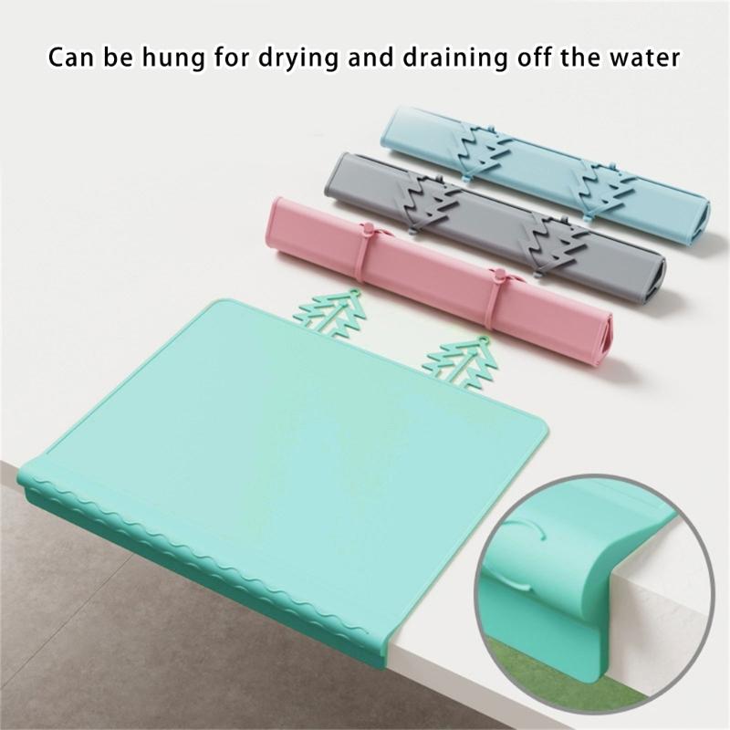 Baby Feeding Pad Reusable Kids Placemats Food Grade Silicone Tablemats Washable Dinner Placemat for Toddlers Newborn