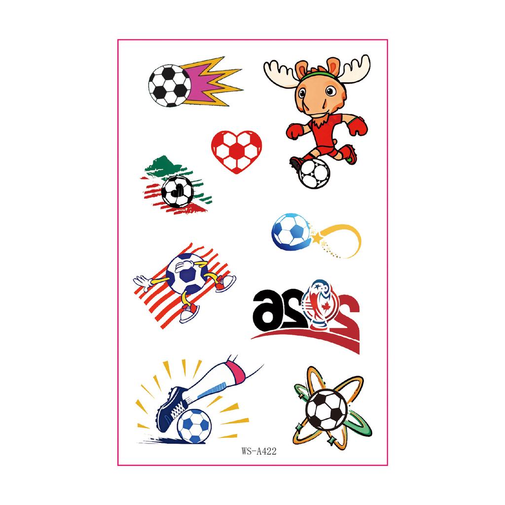 2026 World Cup Tattoo Stickers New Football Event Sports Games Cheering Fans Party European Cup Gathering Stickers