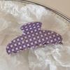 Koreanischer Eleganter Kürbisbogen Polka Dot Haarspange - Groß, Cremige Texturierte Hochsteckfrisur-Accessoire