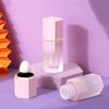 7ml Plastové tuby na lesk na rty DIY tuby na rtěnku Plnitelné prázdné kosmetické nádobky Cestovní nezbytnosti Gradientně růžový kosmetický nástroj