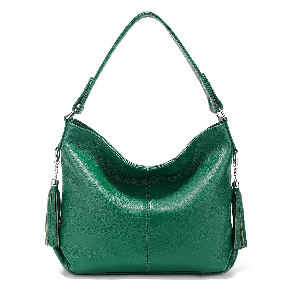 Zency Neue Mode Weiche Echtes Leder Quaste Damen Handtasche Elegant Damen Hobo Schultertasche Messenger Geldbörse Satchel