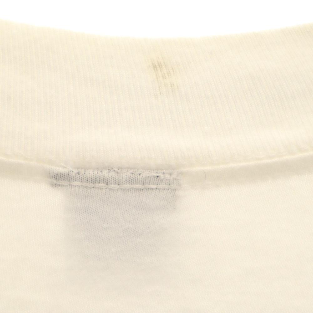 NJ CROCE 90s Old USA made Long sleeve Popeye Cut L white Ron T Men's Used