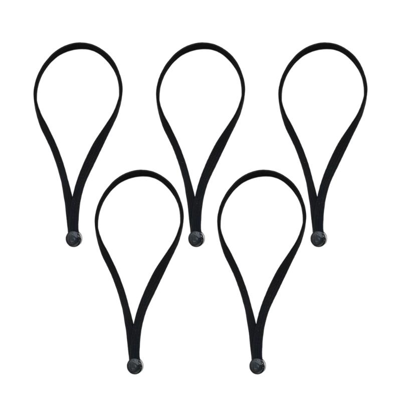 

5PCS Soft Nylon Hair Elastics Stretchy Hairband for Women Natural Curly Hair Adjustable Afro Puff Hair Accessories 1