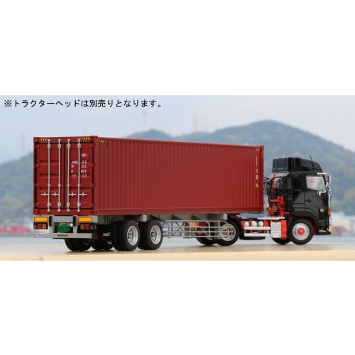 PLATZ Kencraft 1/50 40ft Marine Container (Rust Color) & Dedicated Transport Trailer