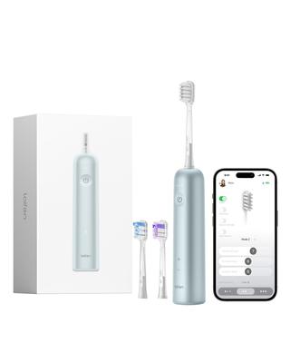 Laifen Wave Spazzolino elettrico in lega di alluminio Spazzolino elettrico a vibrazione oscillante per adulti Spazzolino elettrico sonico a doppia vibrazione con 3