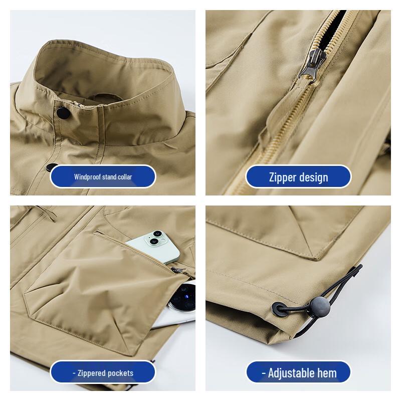 Romon Men's Multi-Pocket Outdoor Vest