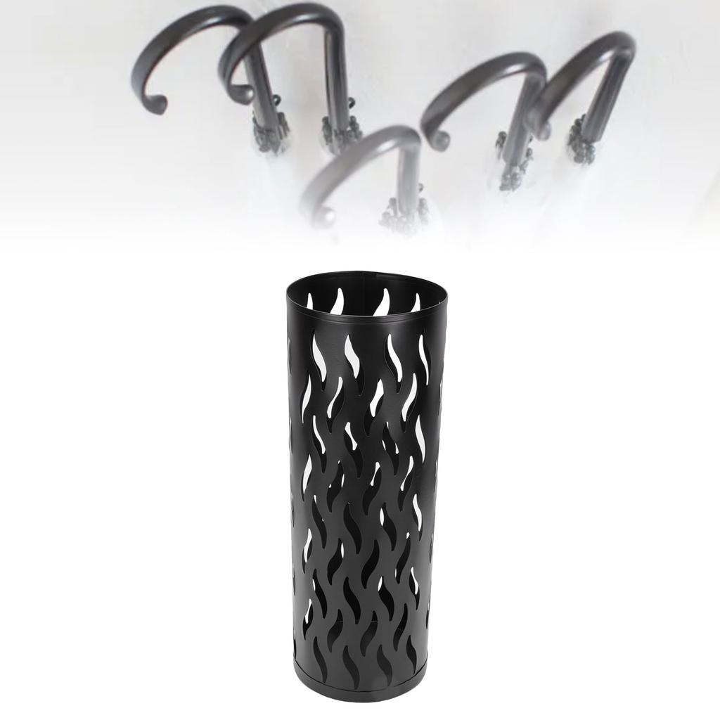 Metal Round Umbrella Holder for Entryway Umbrella S Shaped Hollow Out for Hotel