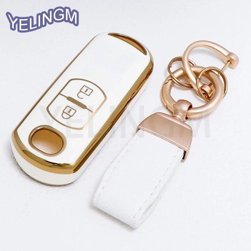 New Tpu Car Key Case For Mazda 2 3 6 Atenza Axela Demio Cx-5 Cx5 Cx-3 Cx7 Cx-9 2 Button Key Cover