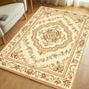 Retro Oriental Rose Flower Carpet Soft, Non slip, Washable Carpet Living Room Bedroom Study Classic Countryside Home Decor