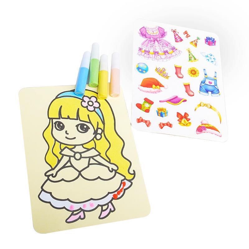 Kids' Creative Sand Painting Kit: Dinosaurs & Princesses for Ages 3-6