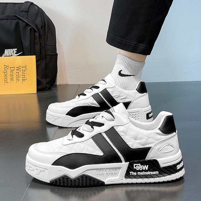 Herrenschuhe Frühling und Herbst 2025 neue Herren High-End Sinn für Sport und Freizeit Arbeit Plateau Erhöhung vielseitiger Trend Board Schuhe