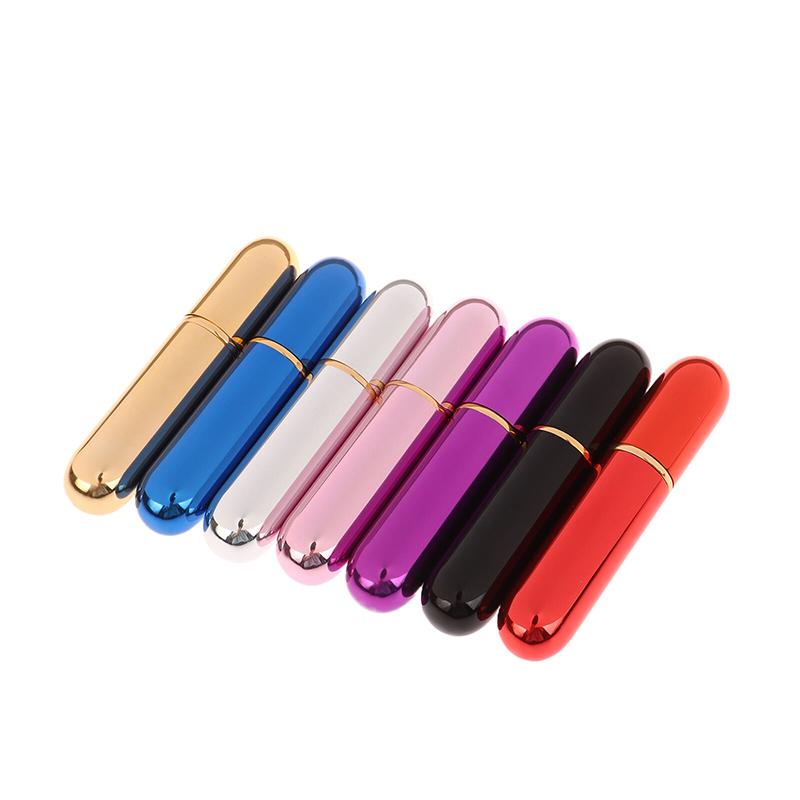 1Pcs Nasal Inhalers For Essential Oils Aromatherapy Blank Aluminum Tubes 5Ml Refillable Bottles With Replacement Wicks