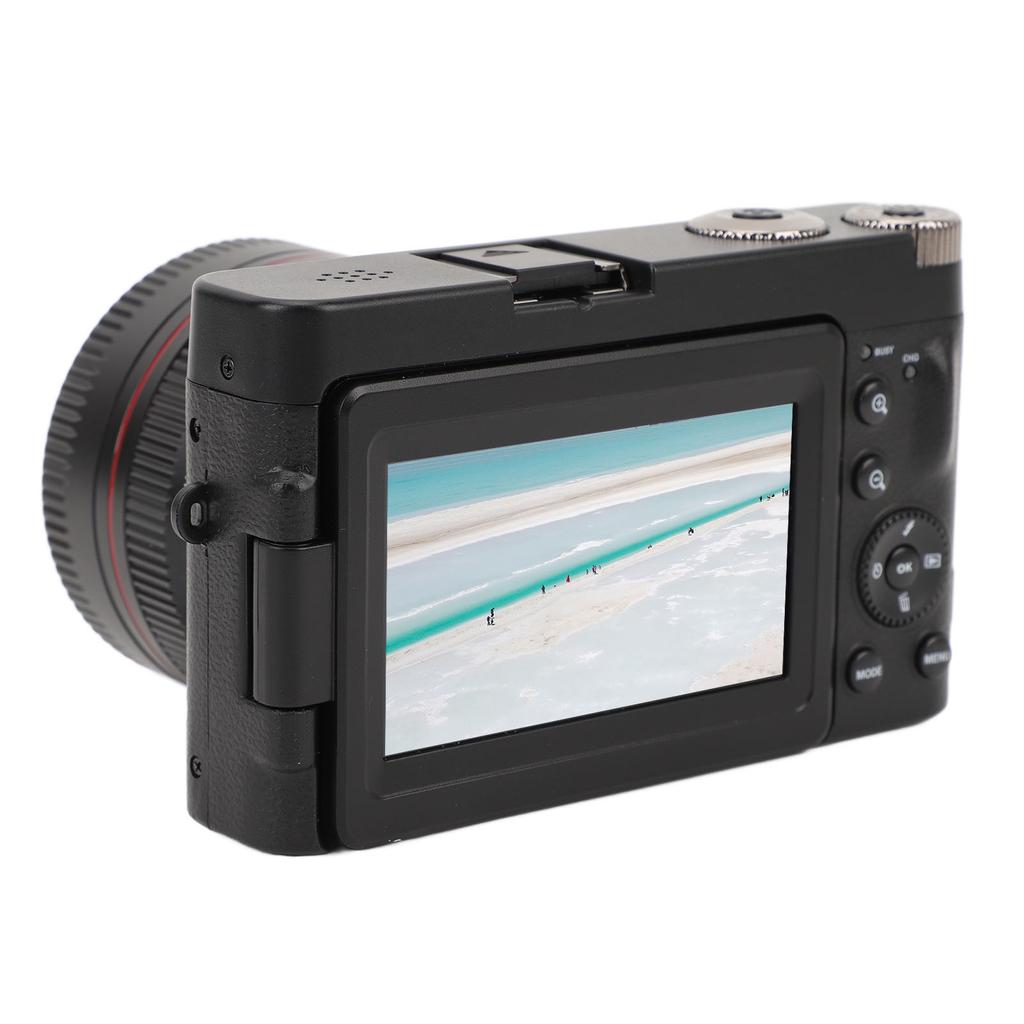 4K Digital Camera 3 Inch Flip Screen 16X 48MP Auto Focus Anti Shaking Vlogging Camera for Daily