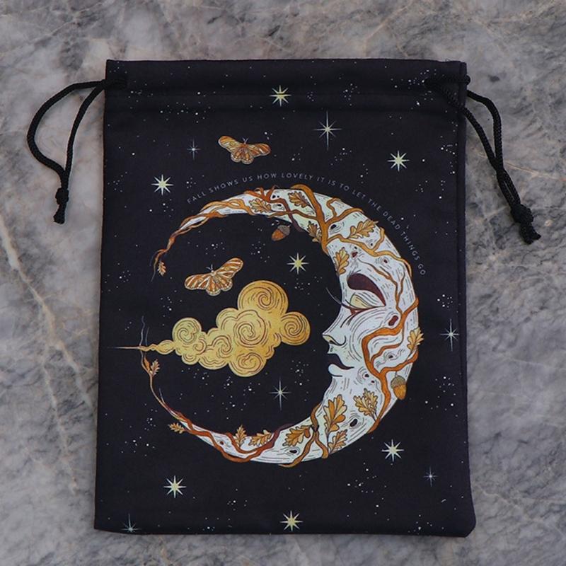 Samt Kordelzugbeutel Tarot Orakelkarten Runenbeutel Geschenktasche Schmuckbeutel