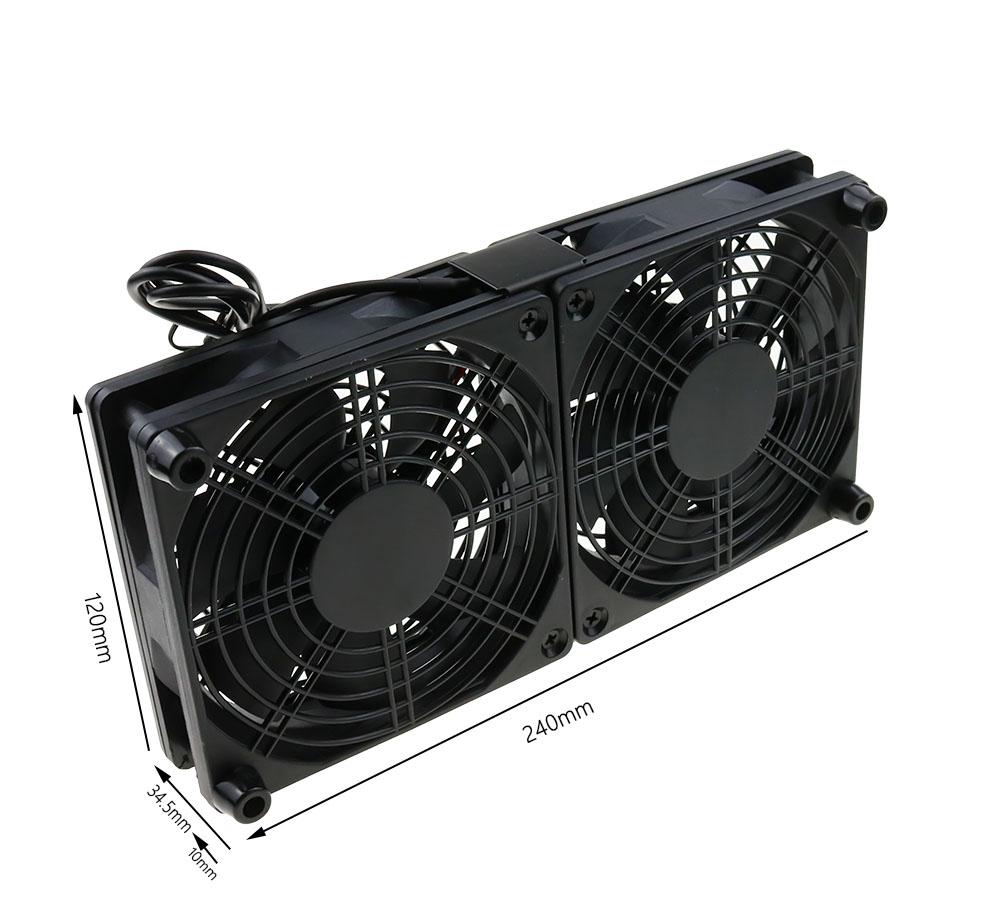 Router Cooling Fan DIY PC Cooler TV Box Wireless  Silent Quiet DC 5V USB Power 120mm 240mm Fan 12CM W/Screws Protective Net