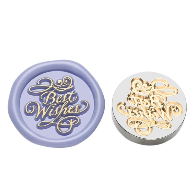 5Pcs Butterfly Rose Embossed Seal Stamp Replaceable Seal Stamp Head for Letter Envelope Christmas Card Party Invitations