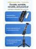A6 Phone Stabilizer: Single-Axis Gimbal with Fill Light & Bluetooth Selfie Stick for Travel Vlogging