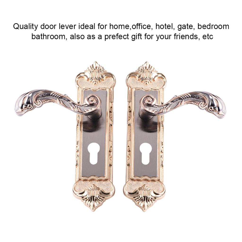 European Style Retro Aluminum Alloy Vintage Door Lock Interior Anti Theft Room Door Lock