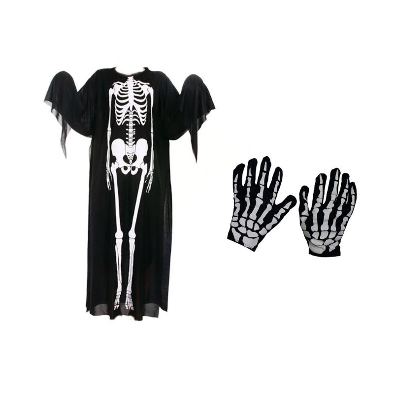 Realistic Skeleton Costume Accessory Efficient Halloween Party Decors For Family Fun Home Office School